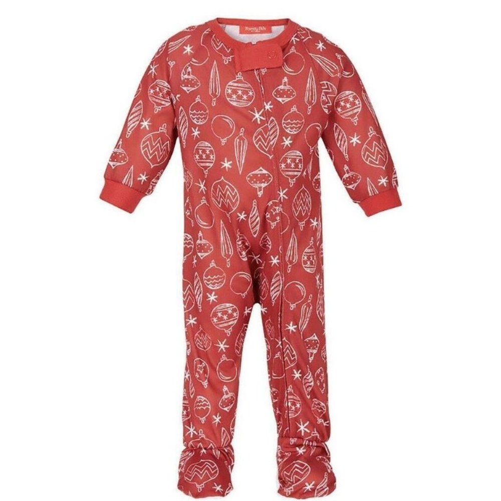 Family Pajamas One Piece Pajama, ORNAMENTS, 24MO
